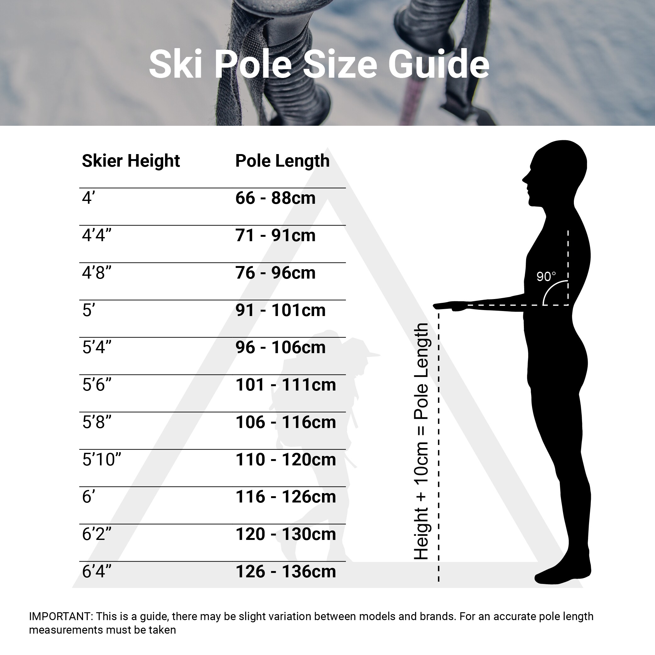 Salomon nordic ski sizing chart cheap